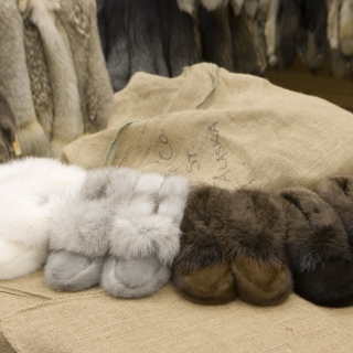fur for slippers